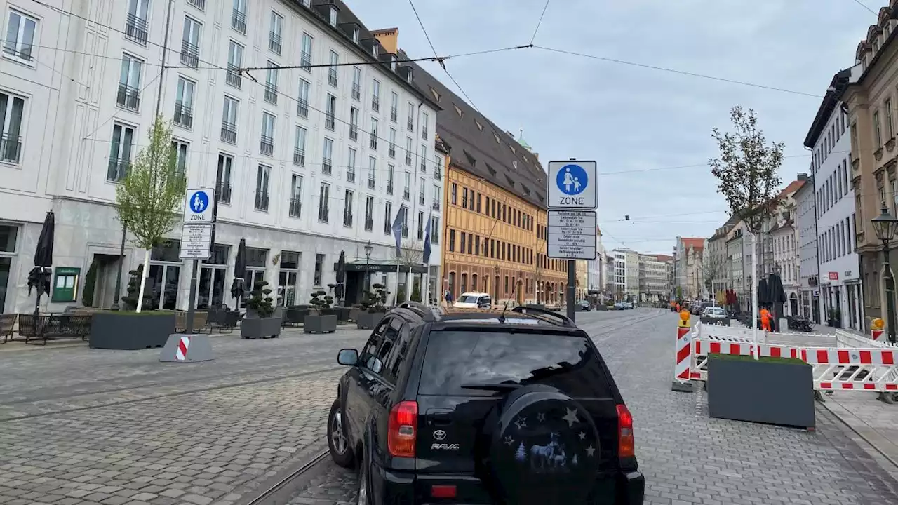 Ein Teil der Maximilianstraße wird ab Montag zur Fußgängerzone