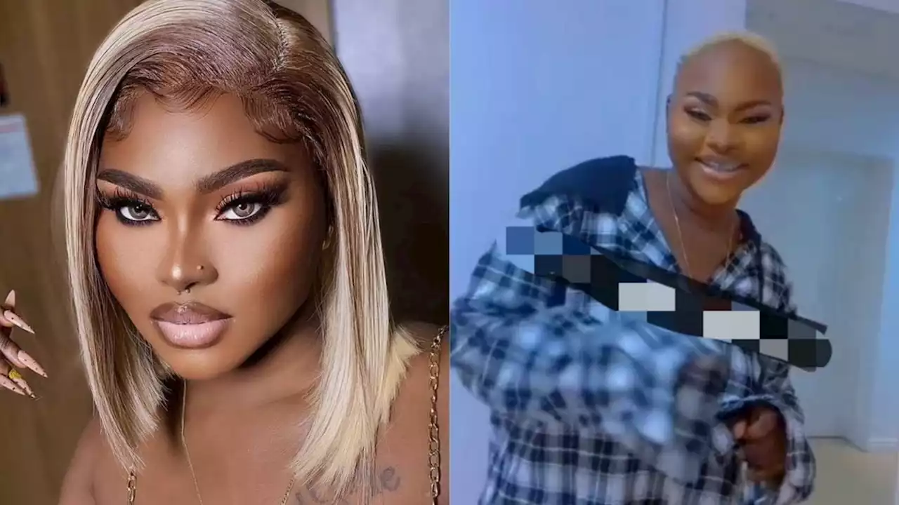 Controversial Nigerian skit maker, Mandy Kiss asks fans if she's marriageable