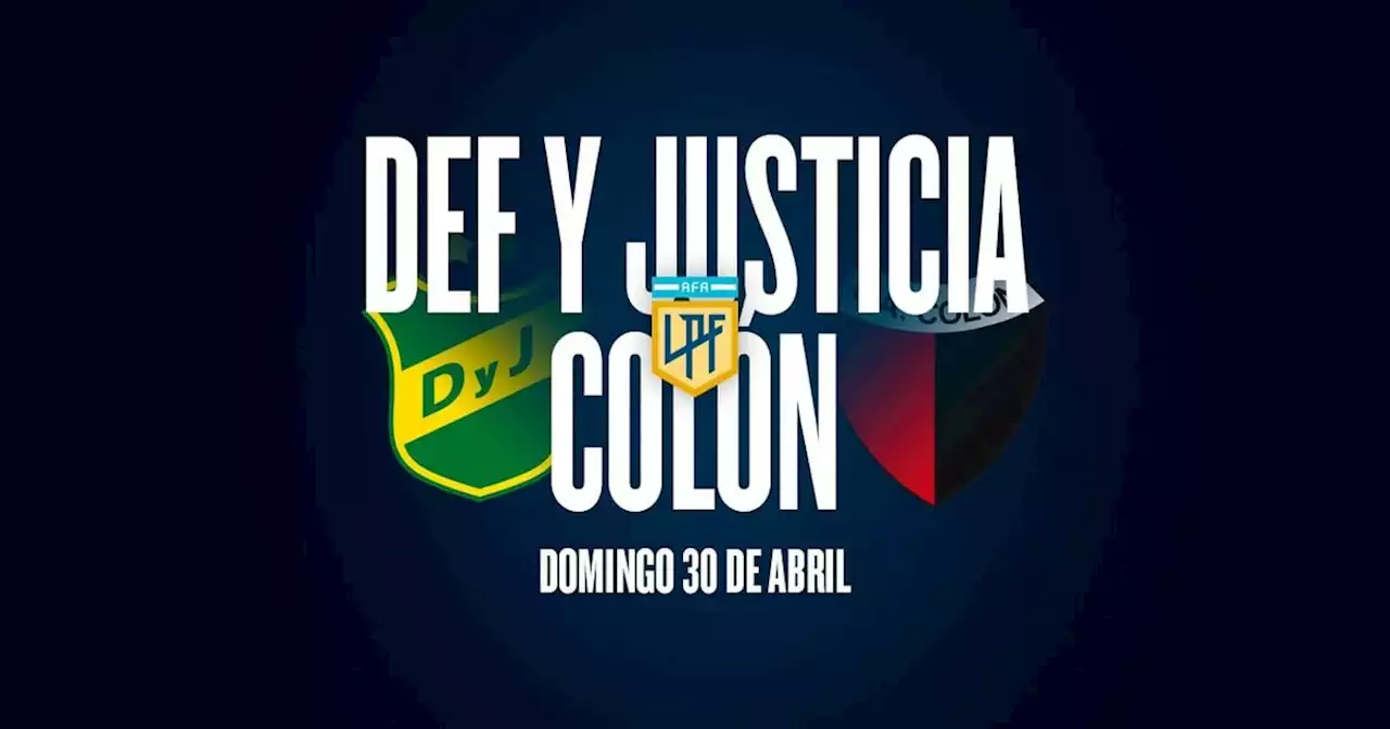 Defensa y Justicia - Colón: hora, TV y posibles formaciones