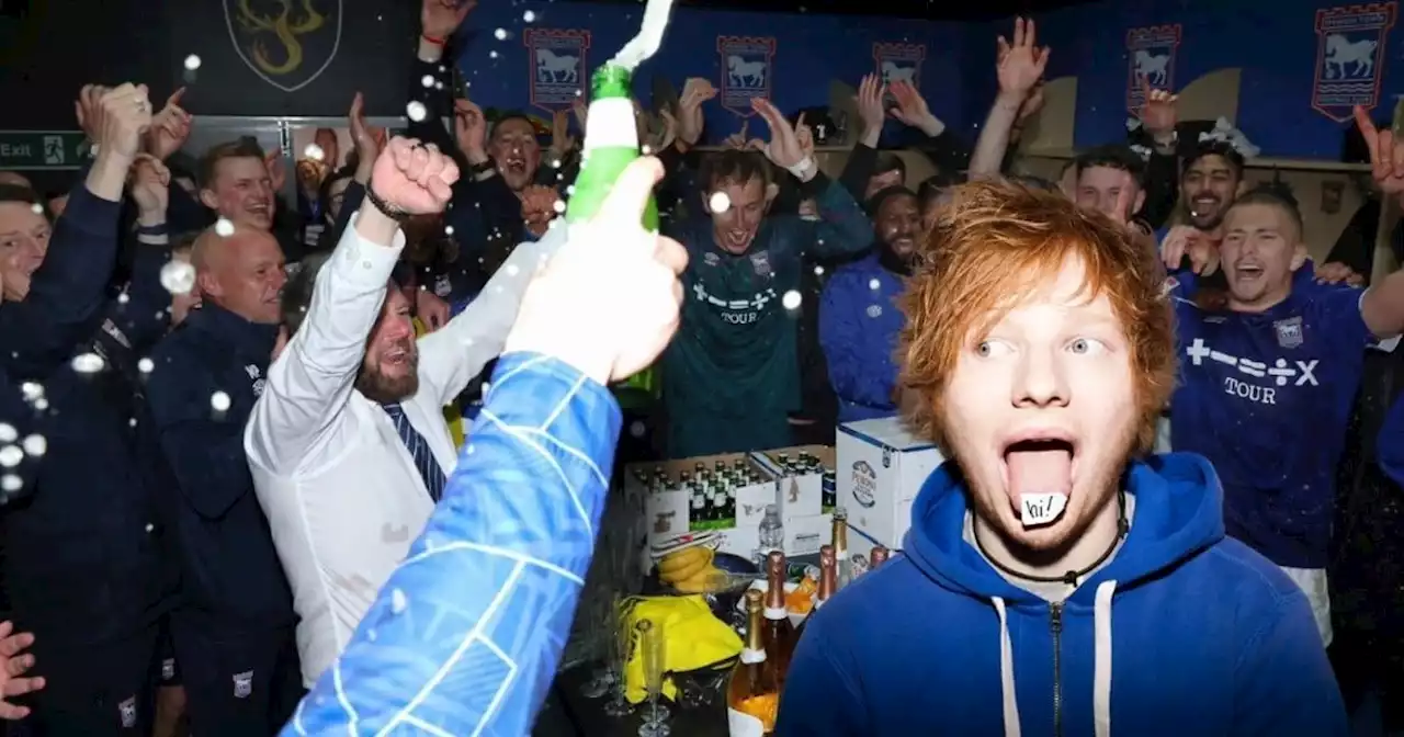 El festejo de Ed Sheeran por el ascenso de un club inglés