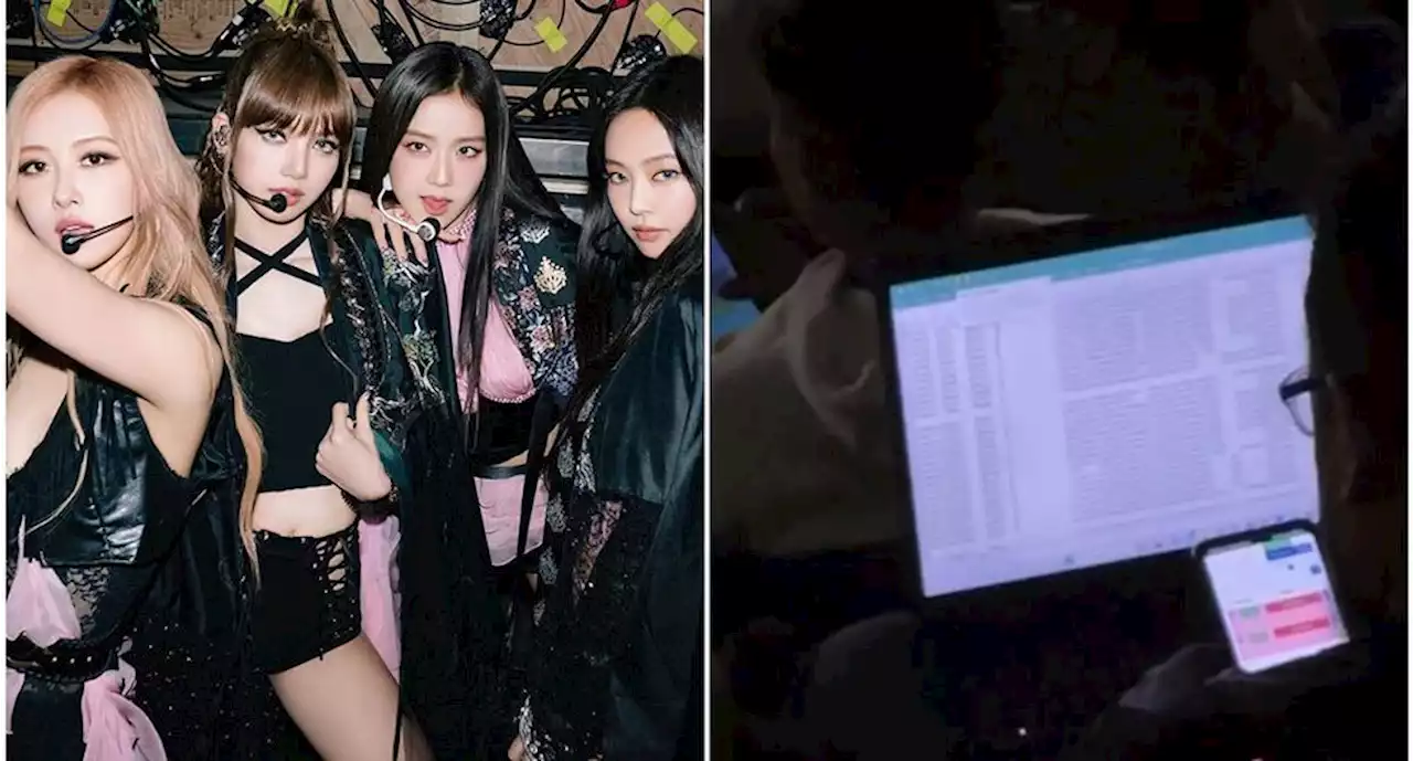 Captan a papá trabajando en Excel durante concierto de Blackpink y TikTok se hace viral