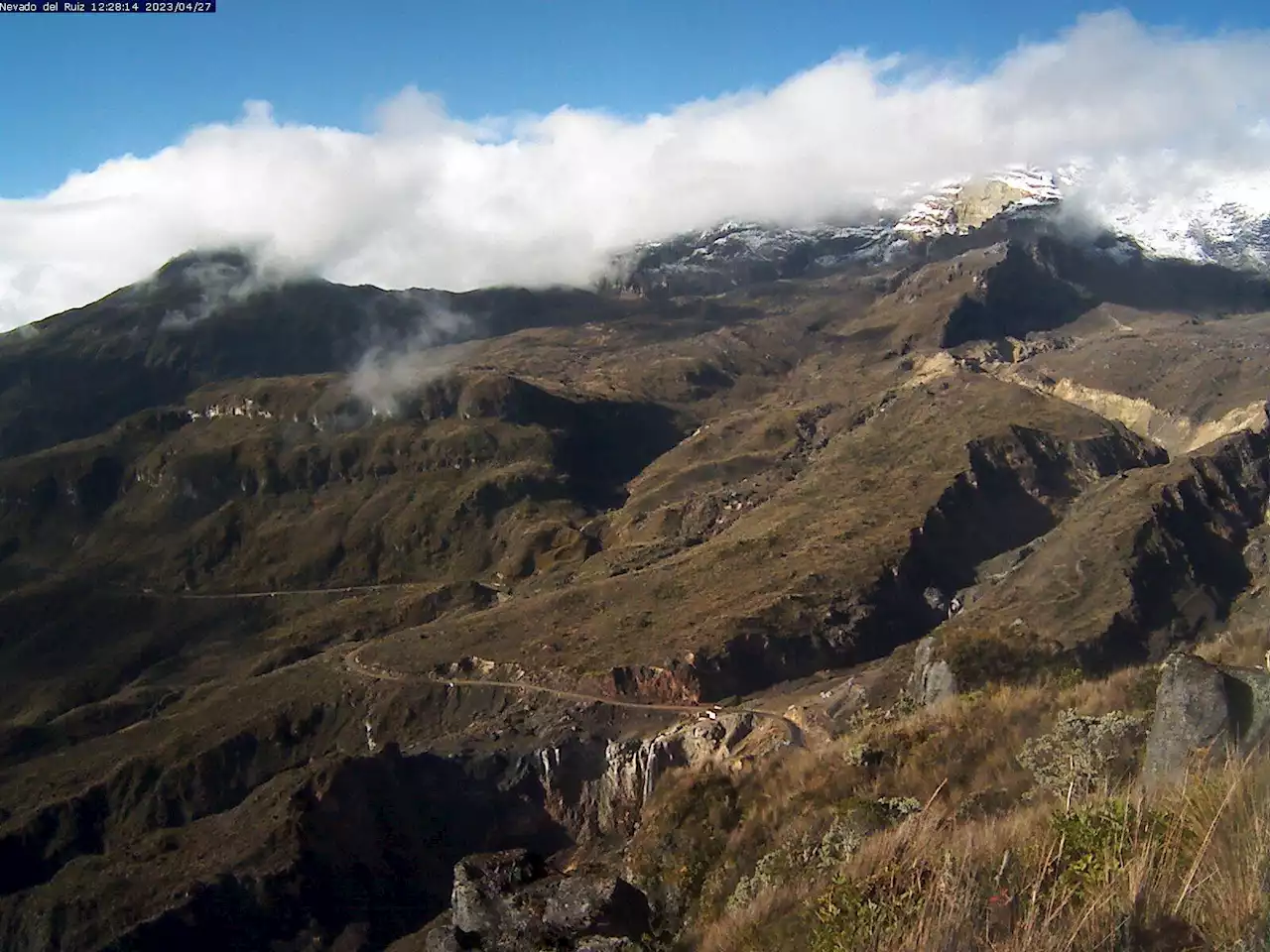 Volcán Nevado del Ruiz, EN VIVO: permanece la actividad sísmica