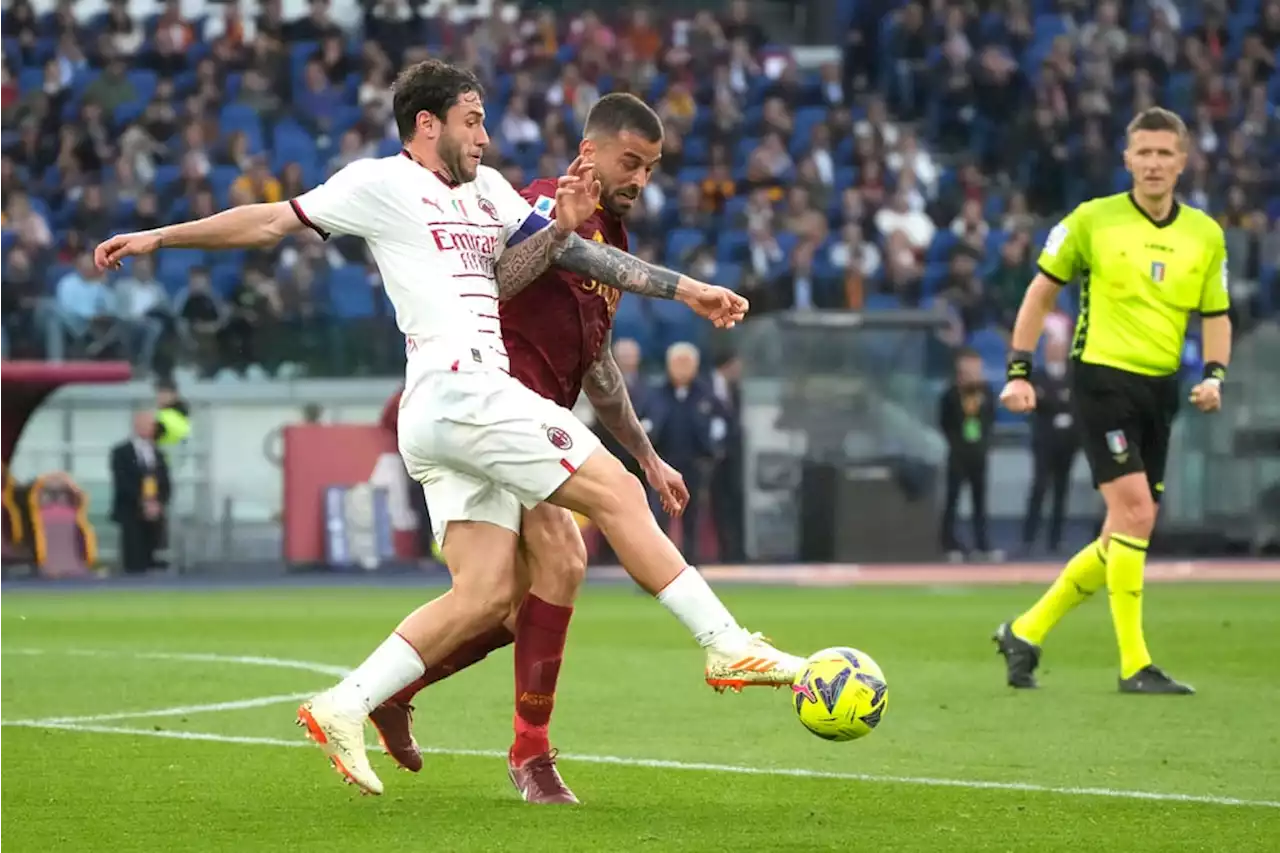 Saelemaekers snatches late draw for Milan at Roma