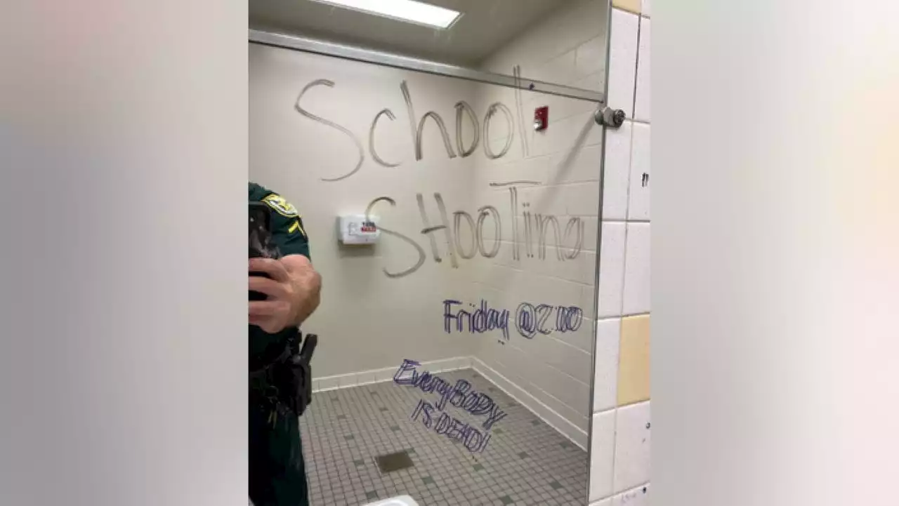 Florida teen girls arrested over ominous graffiti in school bathroom