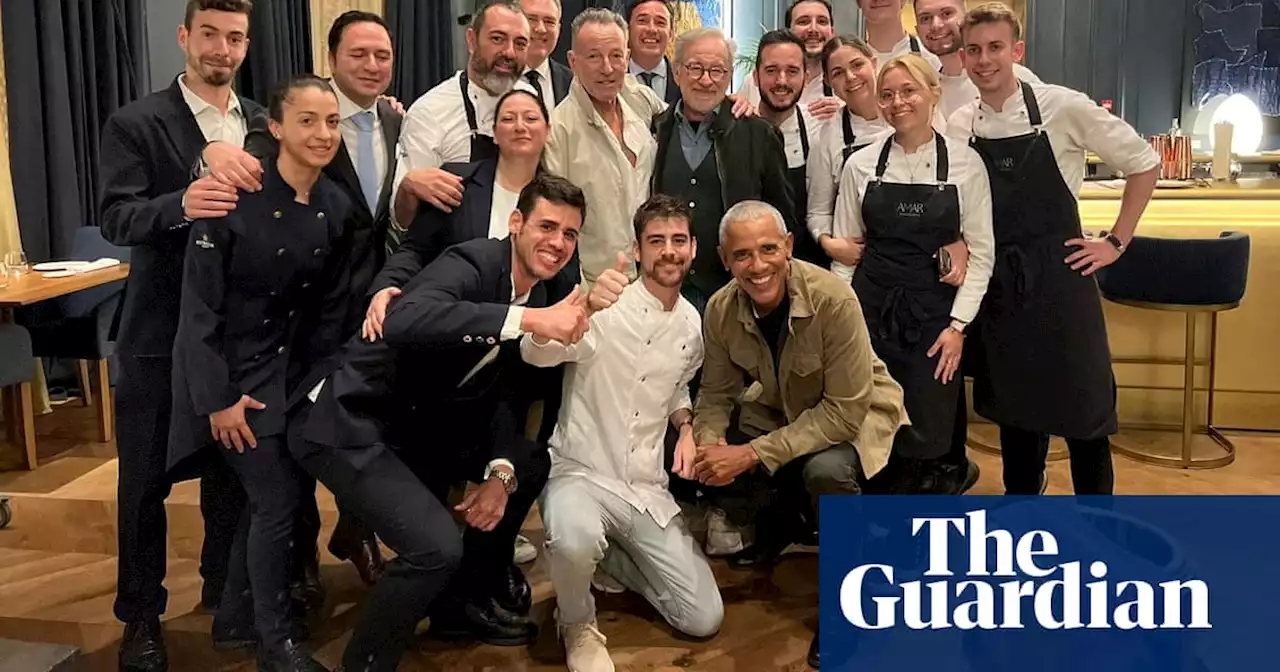 Dream dinner party guests: Obama, Springsteen and Spielberg delight Barcelona restaurant staff