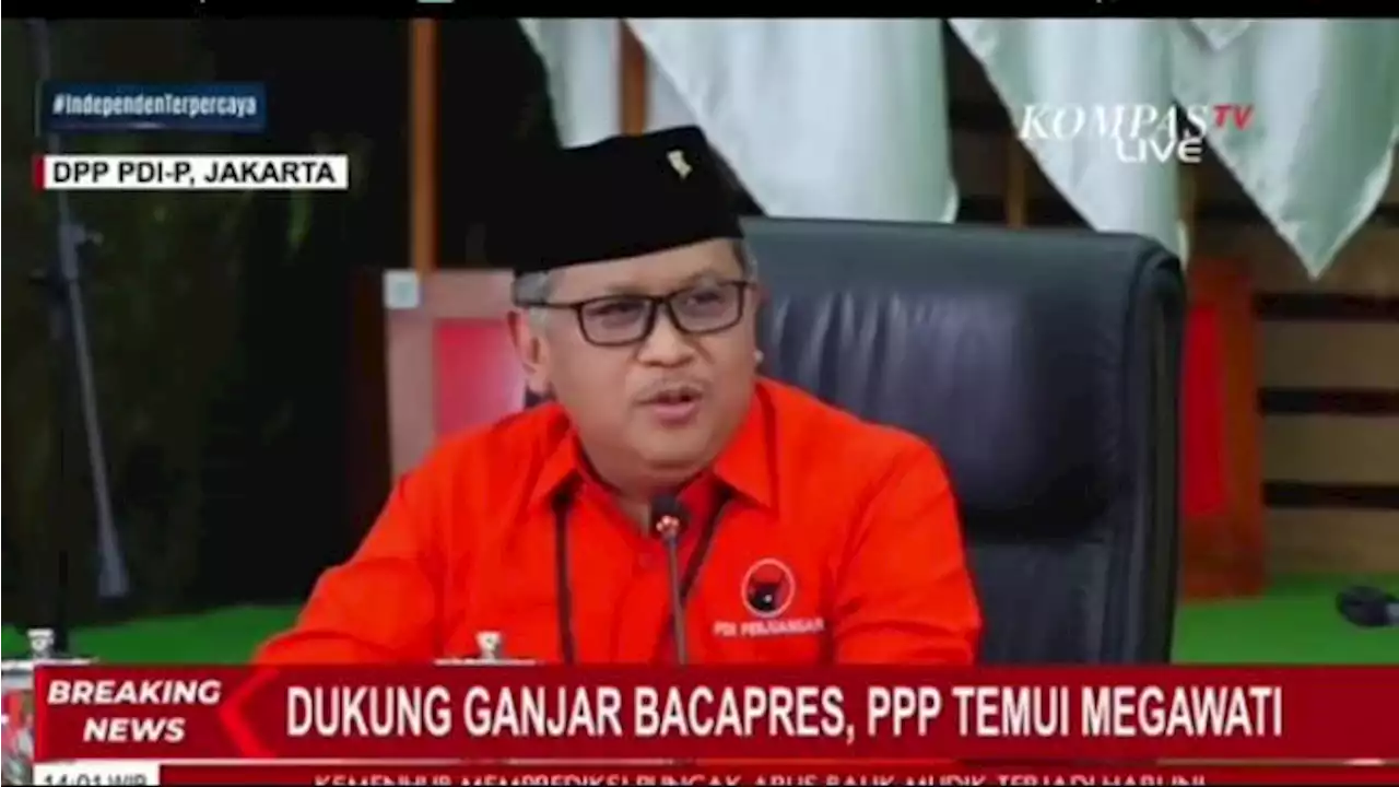 Pantun Hasto Kristiyanto Buka Pertemuan PDIP dan PPP Hari Ini: Buah Semangka Hijau, Isinya Merah