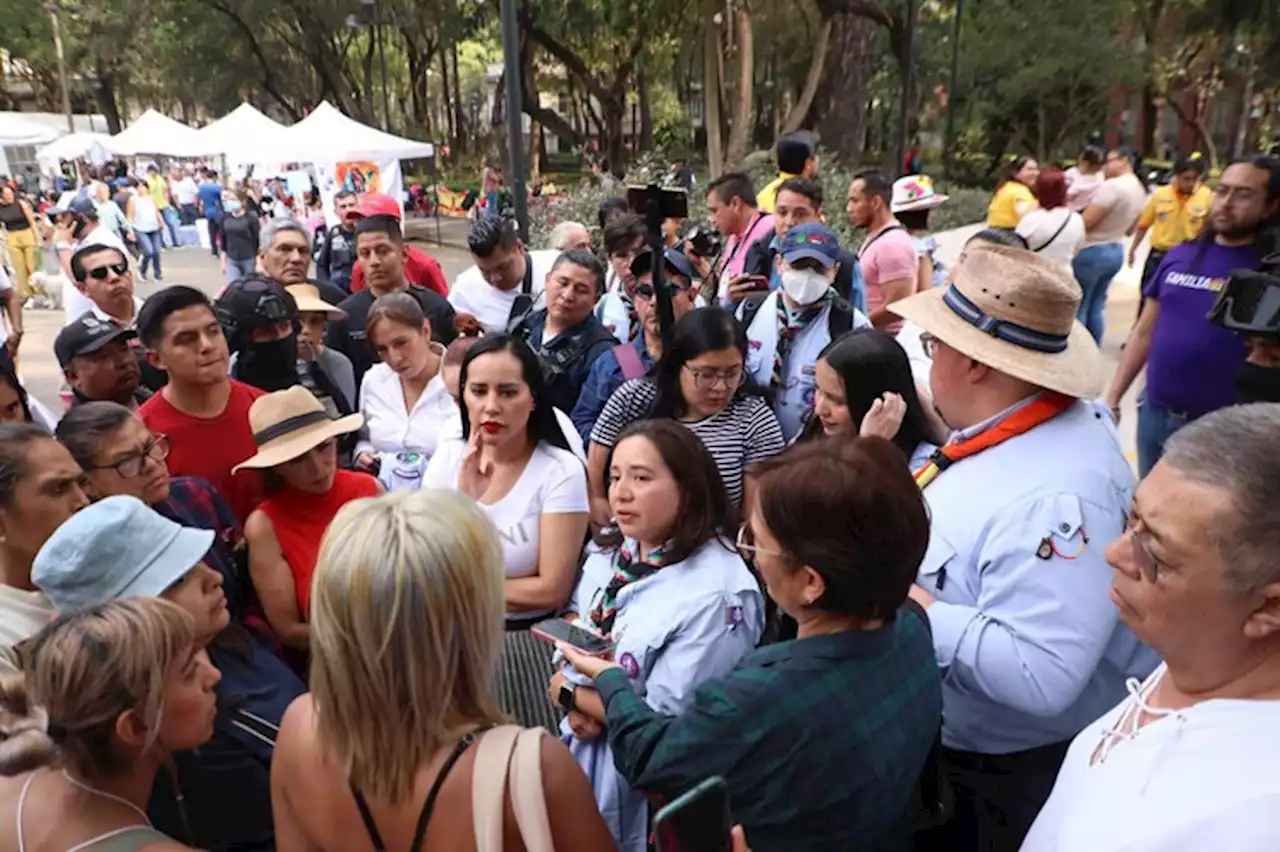 Sandra Cuevas anuncia retiro de feministas de la Plaza Río de Janeiro