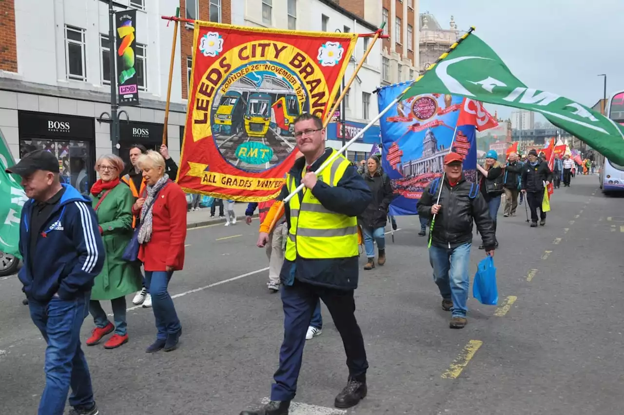 May Day march takes over Leeds city centre as workers demand improved pay