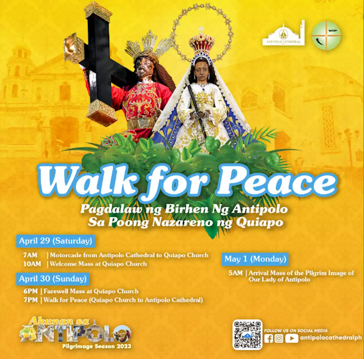 'Walk For Peace' ushers for Maytime Pilgrimage Season in Antipolo City