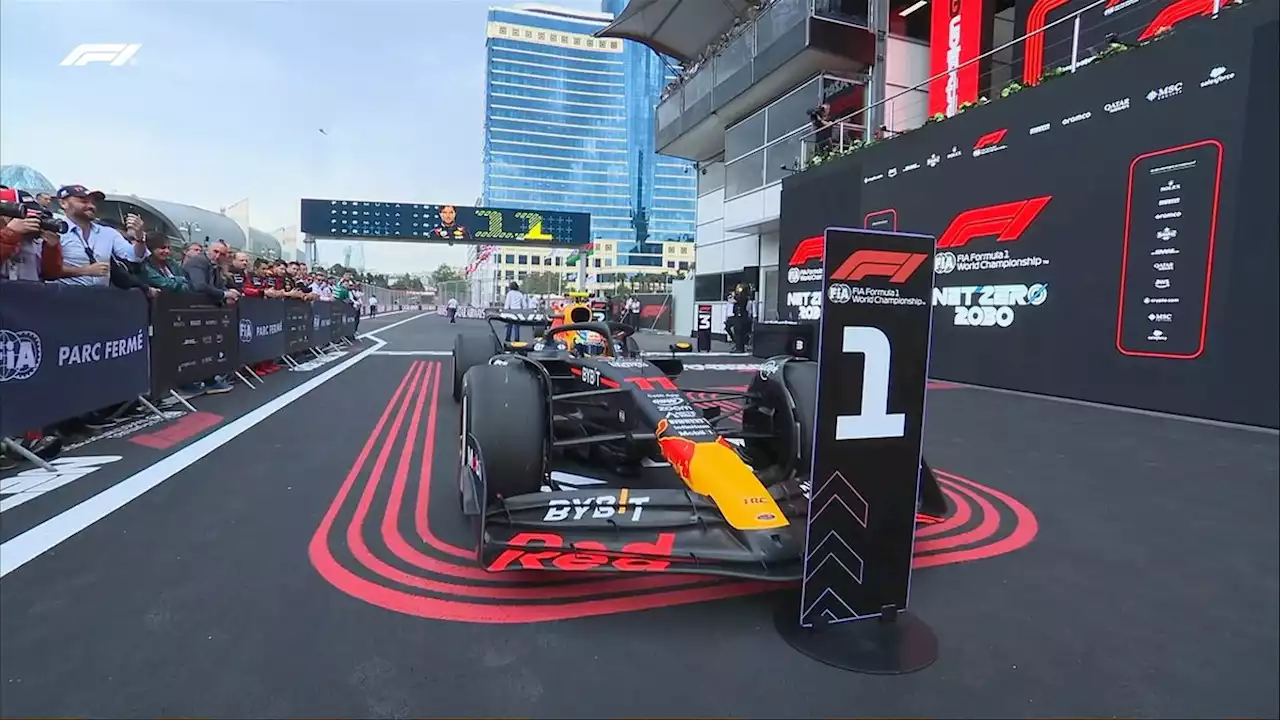 Checo Pérez dominó a Verstappen y se coronó en el Gran Premio de Azerb