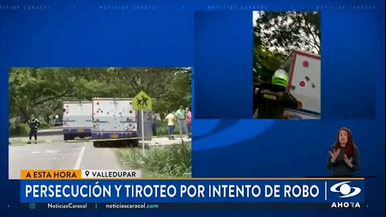 Intentan robar carro de valores en Valledupar: impresionantes videos