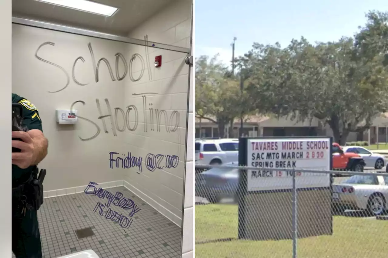 Florida teen girls arrested over ominous graffiti in middle school bathroom