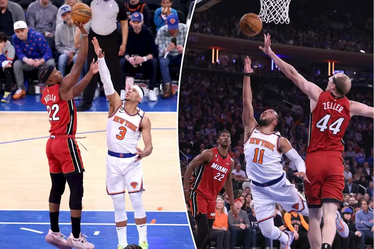 Knicks crumble in second half as Heat take Game 1