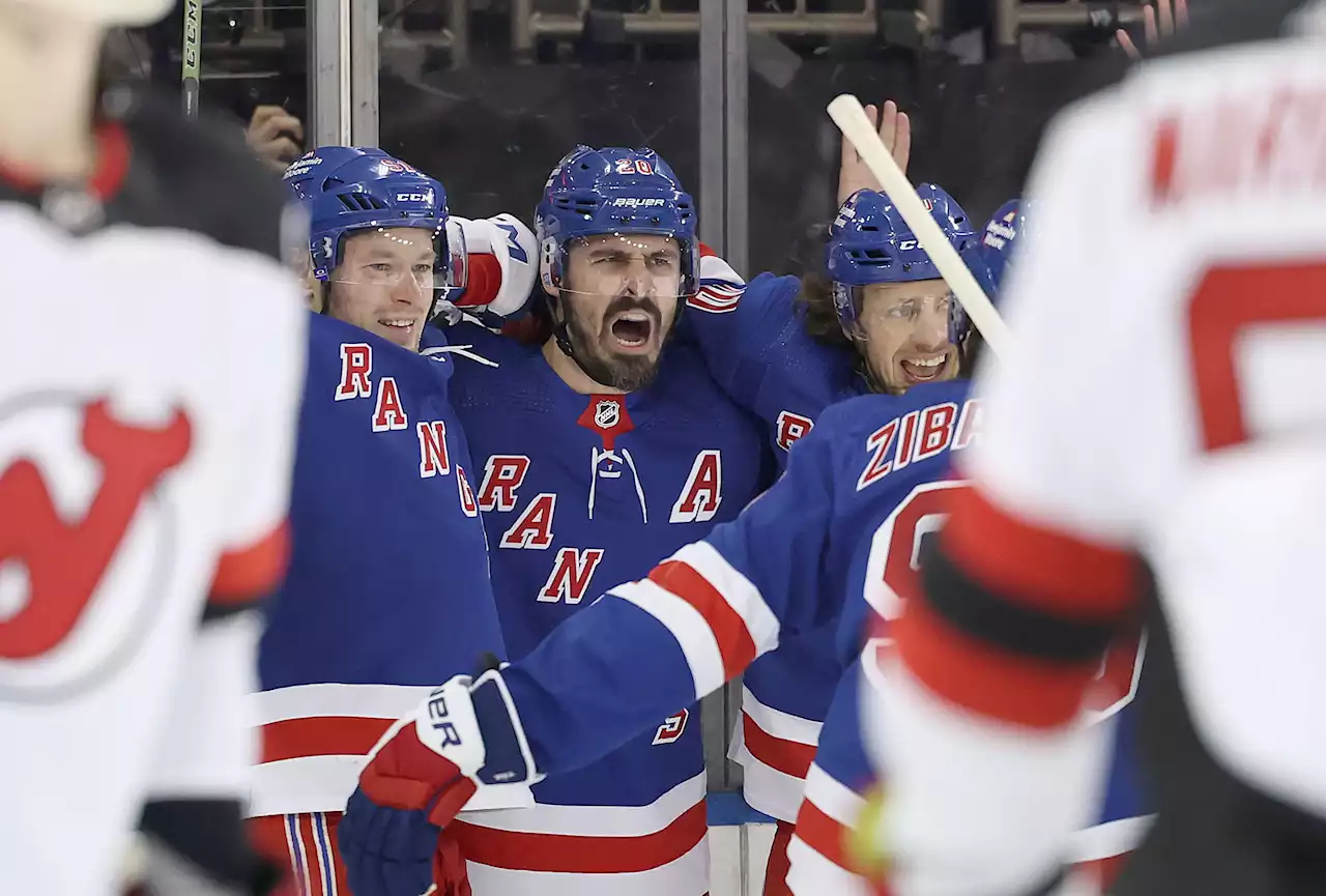 Rangers dominate Devils to force Game 7 in offensive explosion