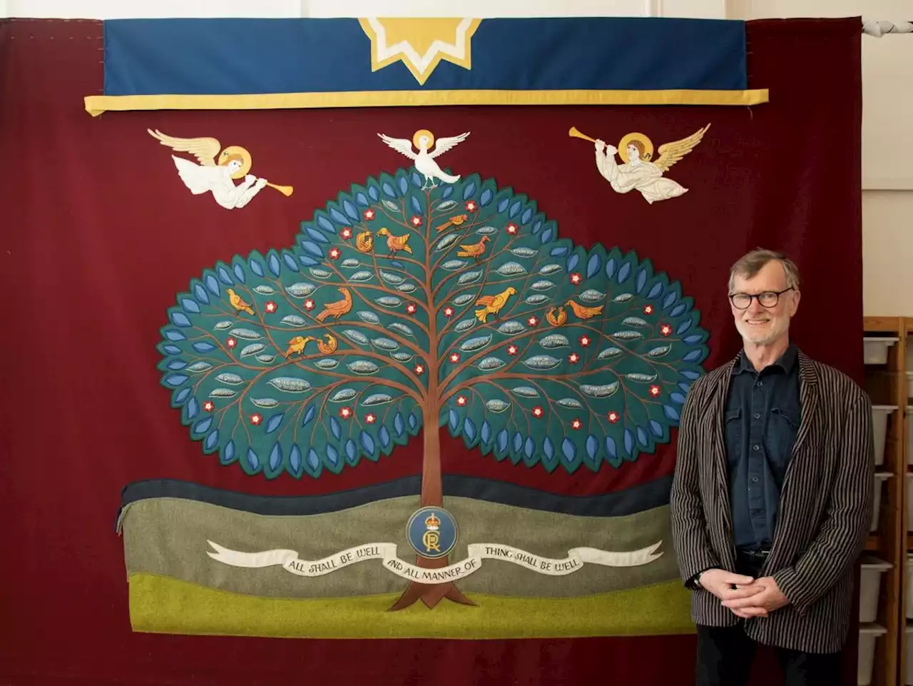 Shropshire artist trio's 'great honour' of designing King's Coronation screen