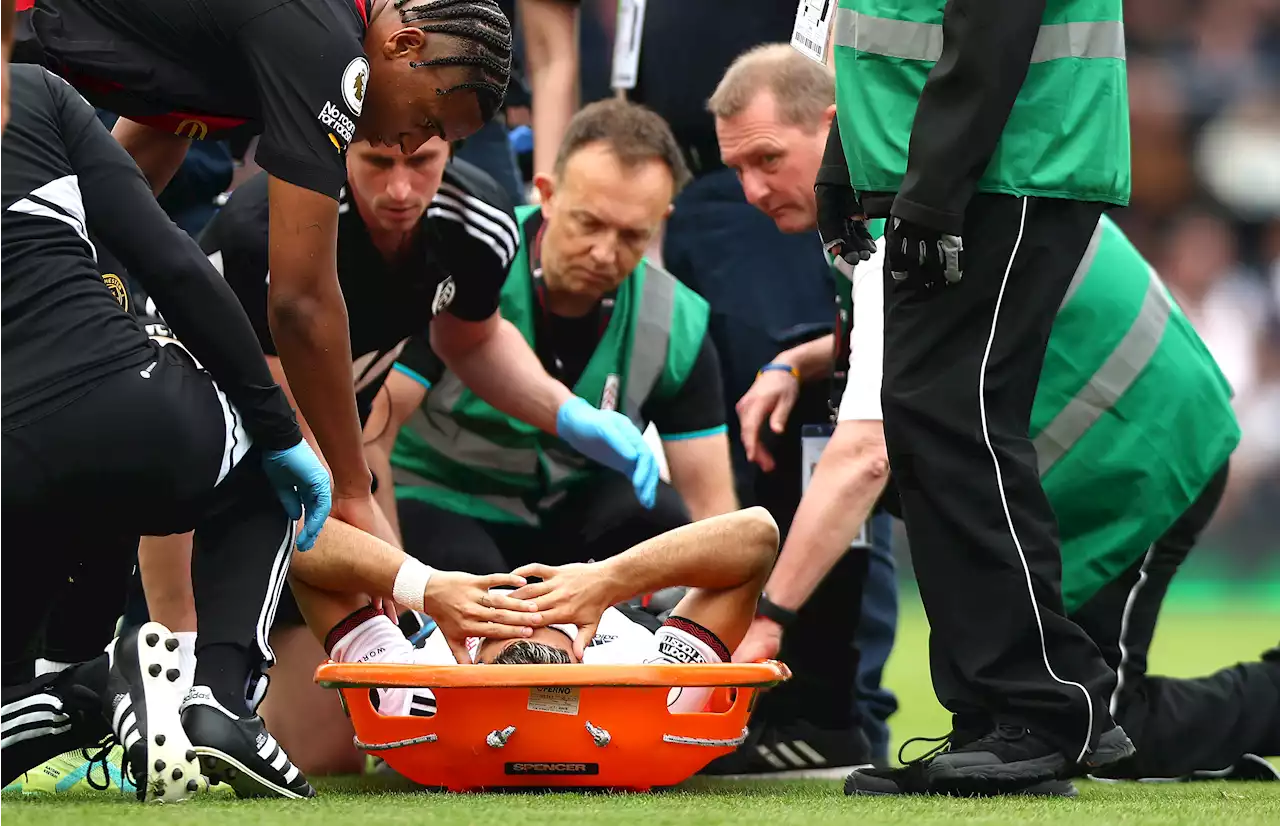 Fulham star stretchered off with nasty leg injury following awkward fall