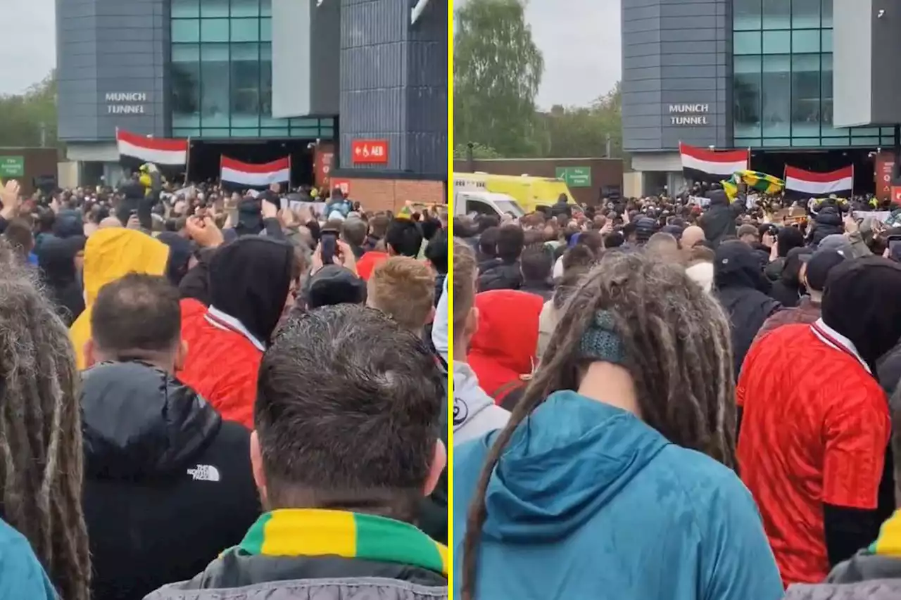 Man United fans demand 'full sale only' as anti-Glazer protest takes place