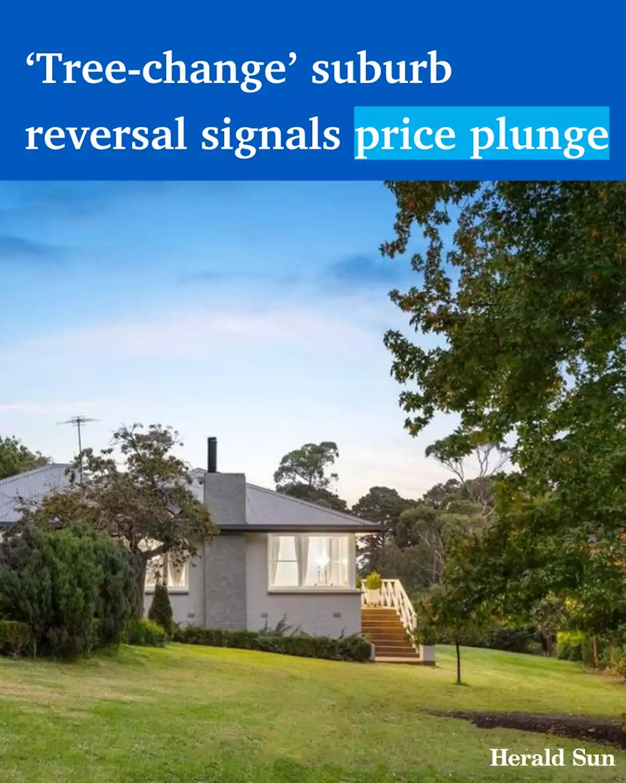 ‘Tree-change’ suburbs signalling a property price plunge as Covid demand falls off - realestate.com.au