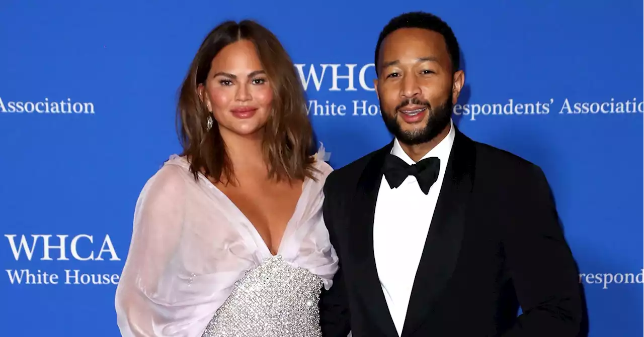 Chrissy Teigen and John Legend Are All Smiles at WHCA Dinner