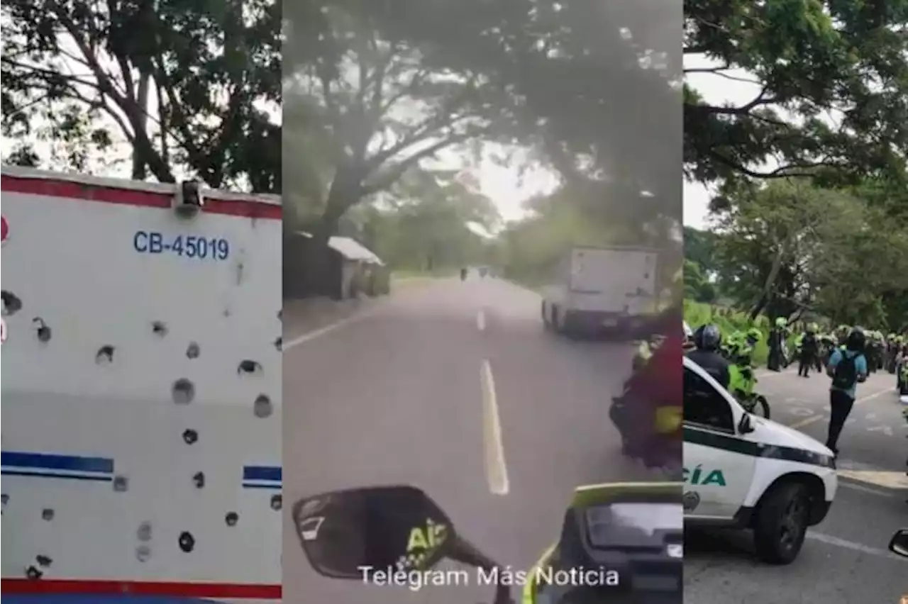 Impresionantes videos de balacera en la que terminó el robo de un carro de valores en Valledupar