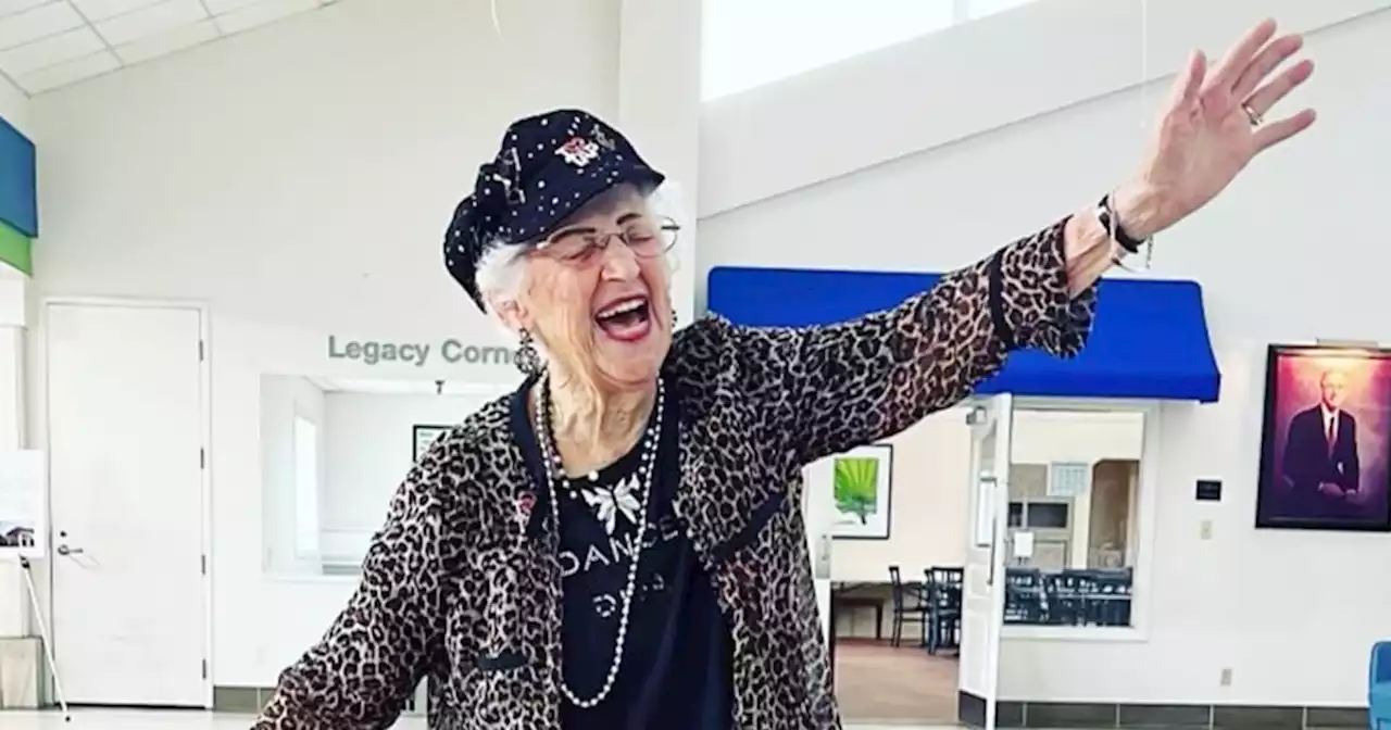 Woman, 100, who went viral for dancing the Tush Push shares longevity advice