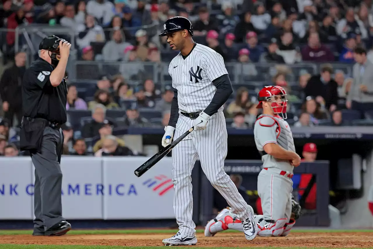 Aaron Hicks gets booed as he struggles in first Yankees start