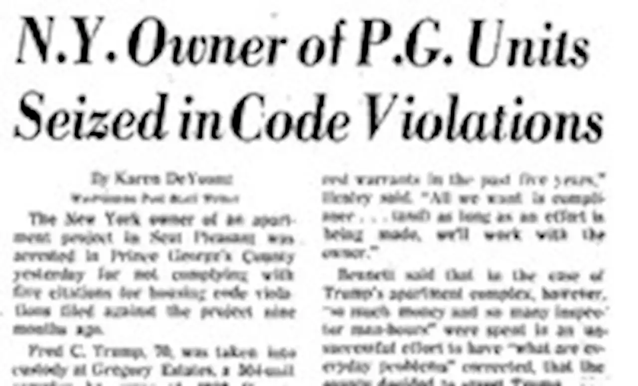 Donald Trump’s father was arrested, too. Twice.