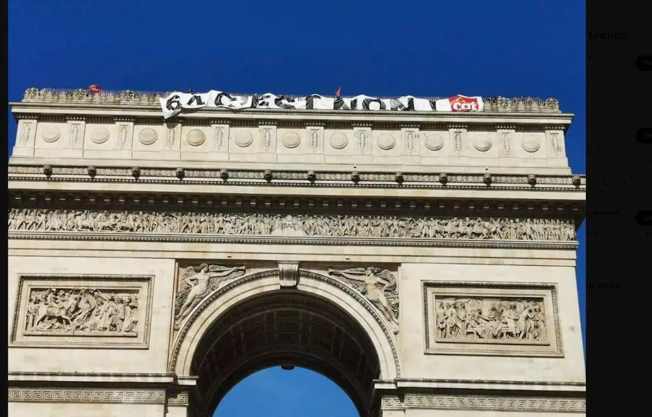 L’Arc de Triomphe occupé par des opposants à la réforme des retraites