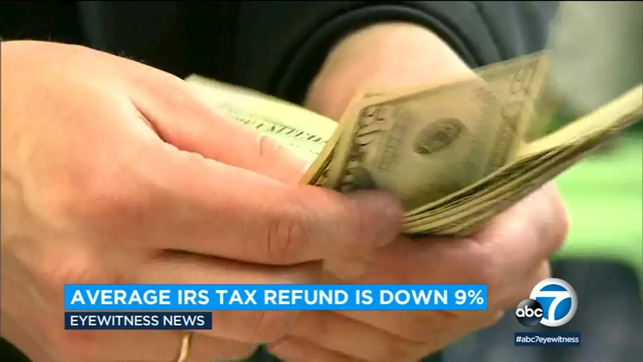 Average tax refund down 9%, IRS says