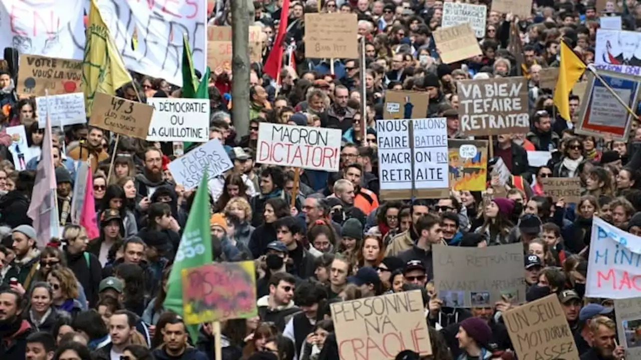 Mobilisation du 6 avril: les renseignements territoriaux tablent sur 600.000 à 800.000 manifestants