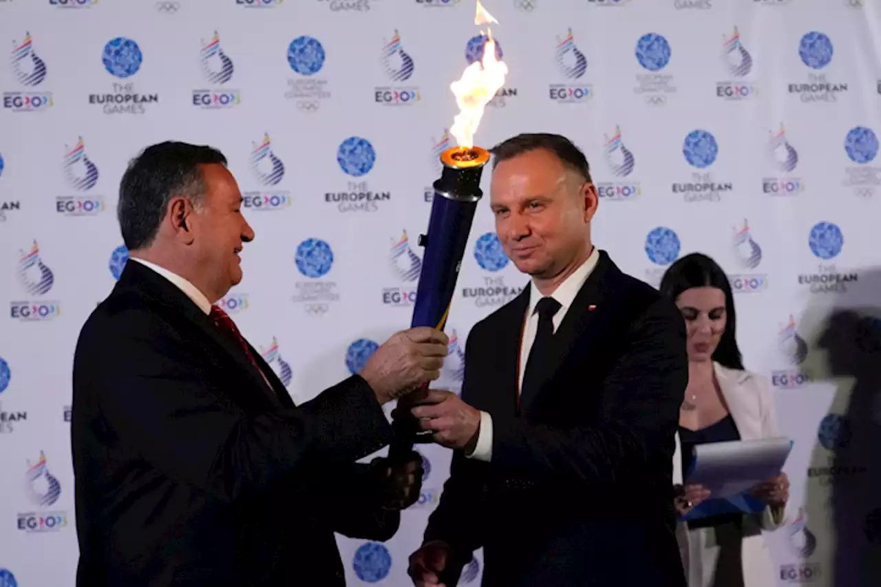 Polish president Duda hails a European Games without Russia | The Associated Press