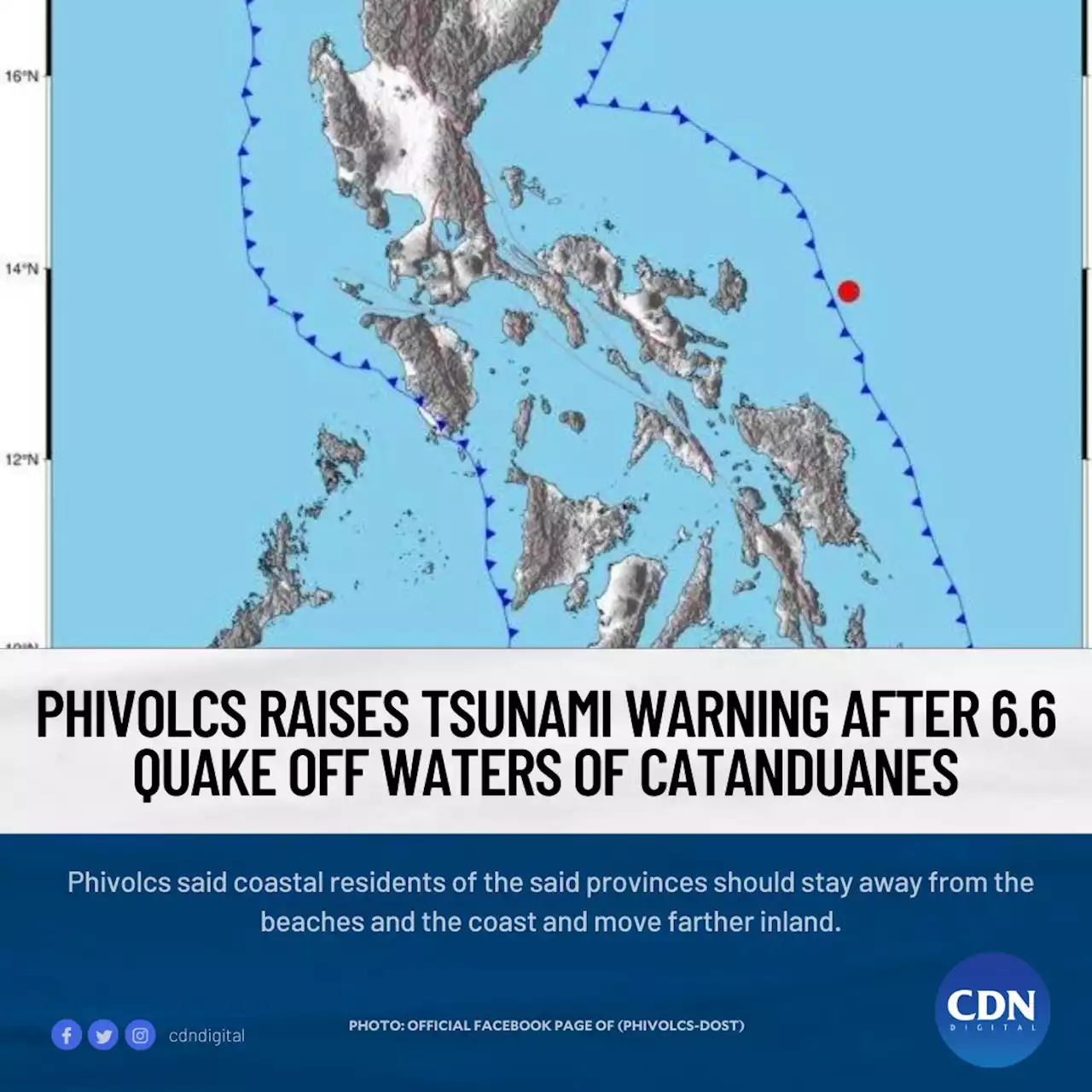 Phivolcs lifts tsunami warning after Catanduanes quake