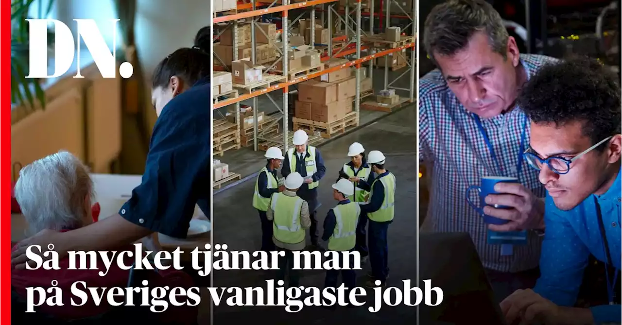 Här är Sveriges vanligaste jobb – och så mycket tjänar man