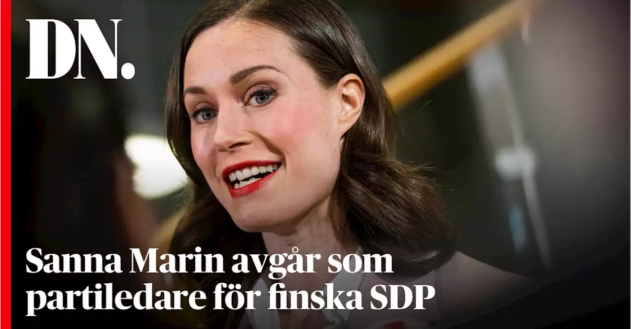 Sanna Marin avgår som Socialdemokraternas ledare