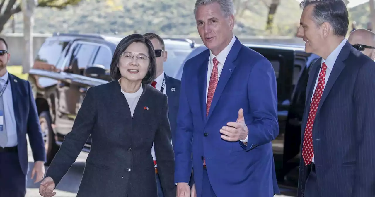 Did China's consulates send protesters to the Tsai-McCarthy meeting?