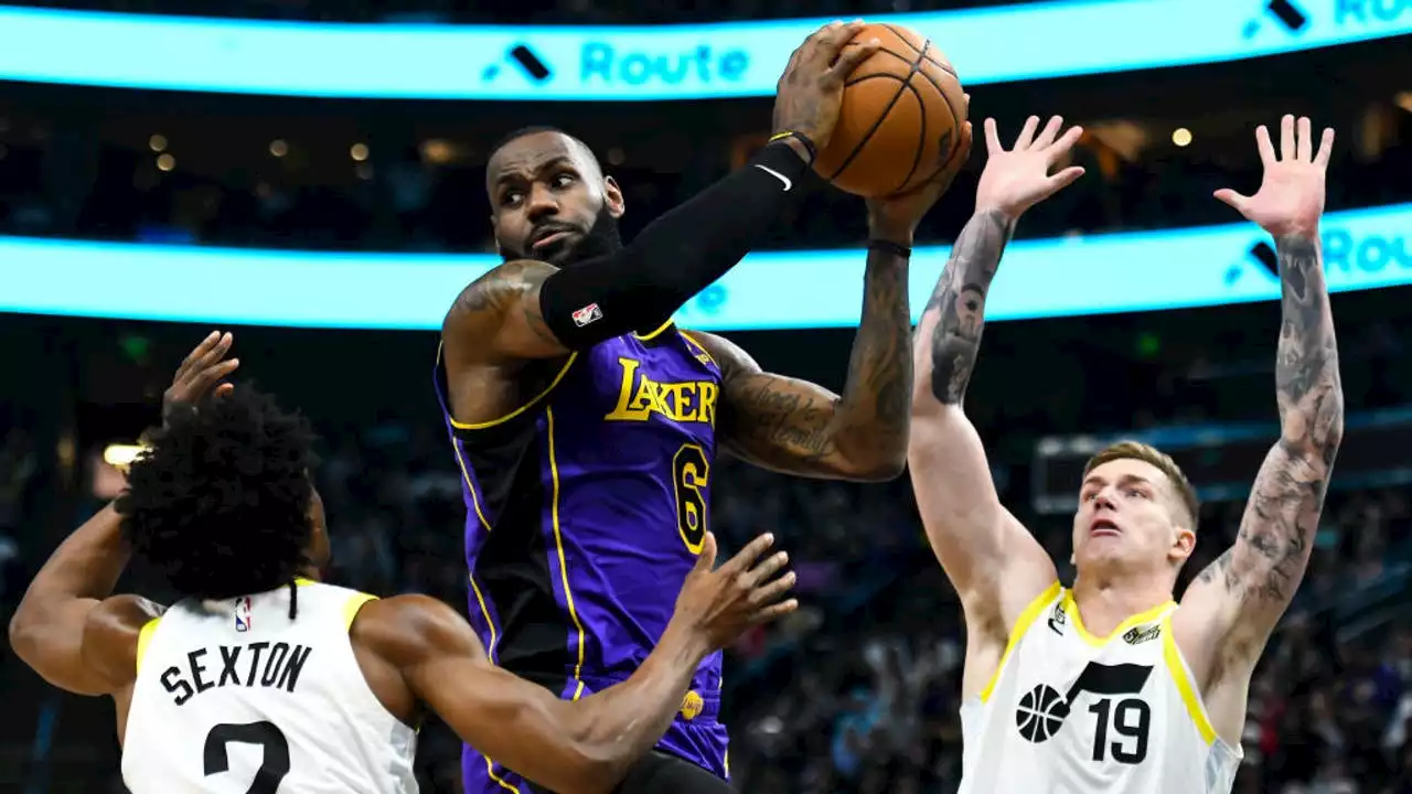 LeBron James' OT game-winner keeps Lakers' hopes of improving playoff position alive