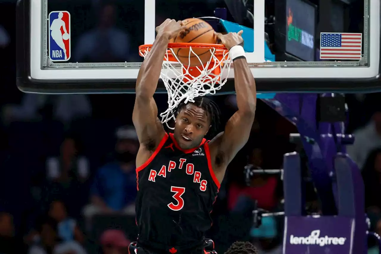 Siakam scores 22, leads Raptors over Hornets 120-100