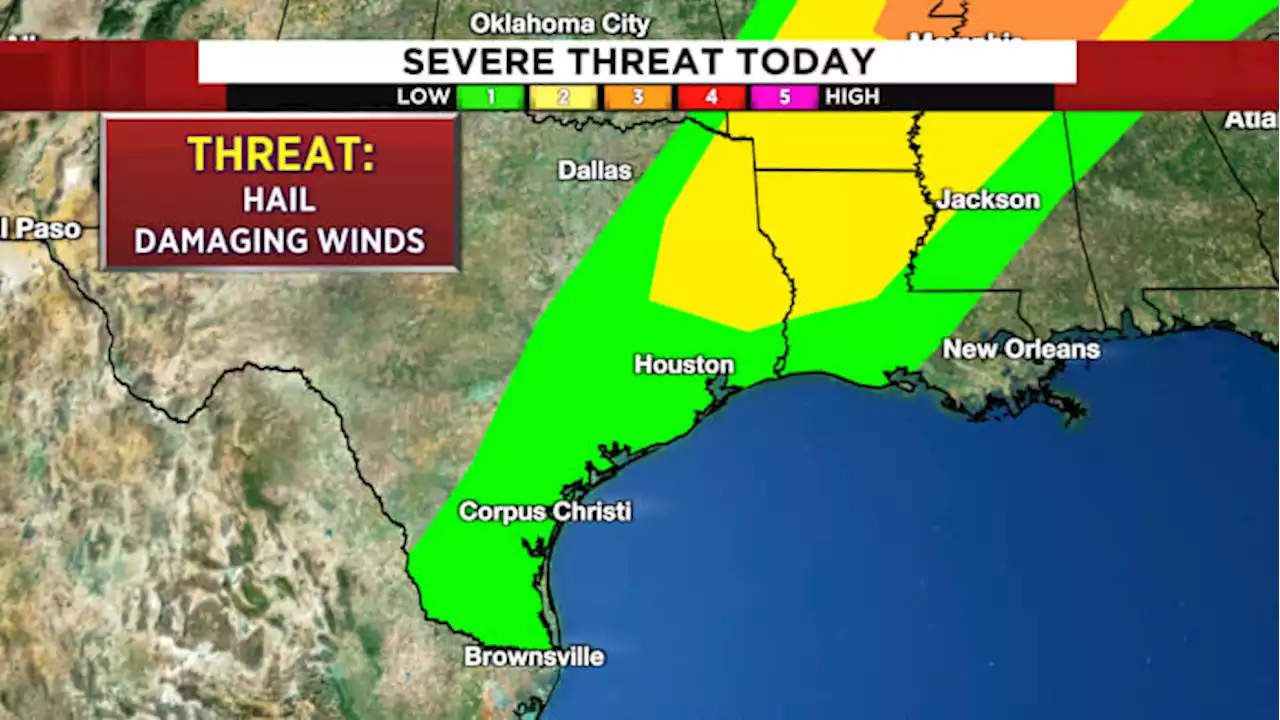 Flood threat through Friday, low threat of severe weather today