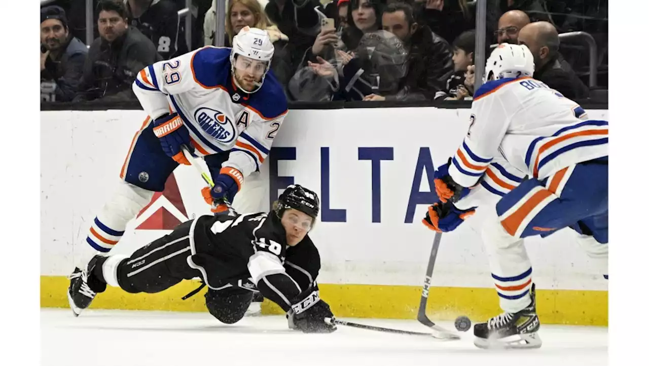 Leon Draisaitl propels Oilers past Kings, into 2nd in Pacific Division