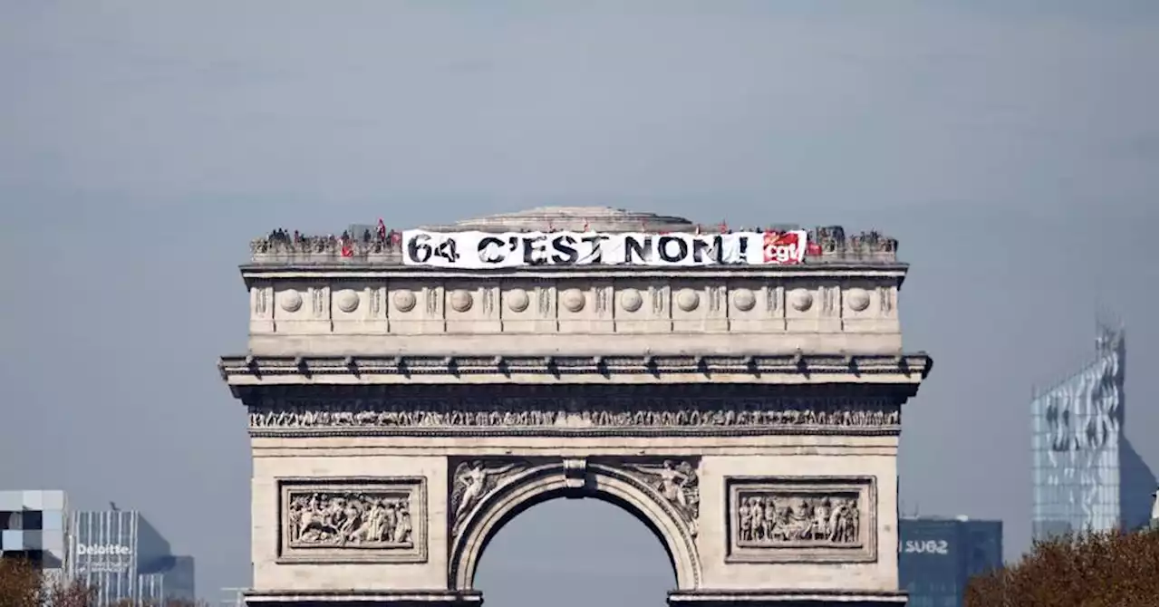 Réforme des retraites: l'Arc de Triomphe fermé une heure mercredi