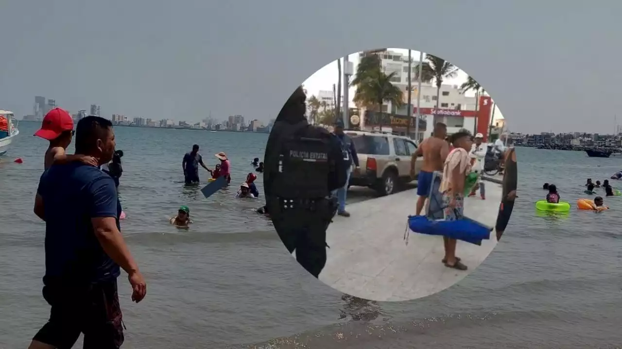 Se pelean turistas con meseros en playa de Veracruz