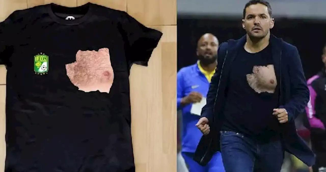 Venden playera 'rotas' inspiradas en Nicolás Larcamón