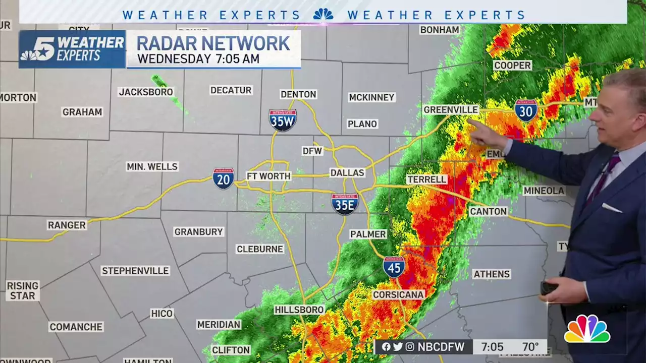 WATCH LIVE: Fast-Moving Storms Move East; Tornado Watch for Northeastern Counties