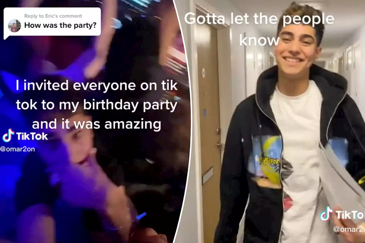 I invited all of TikTok to my birthday party — the cops were not happy