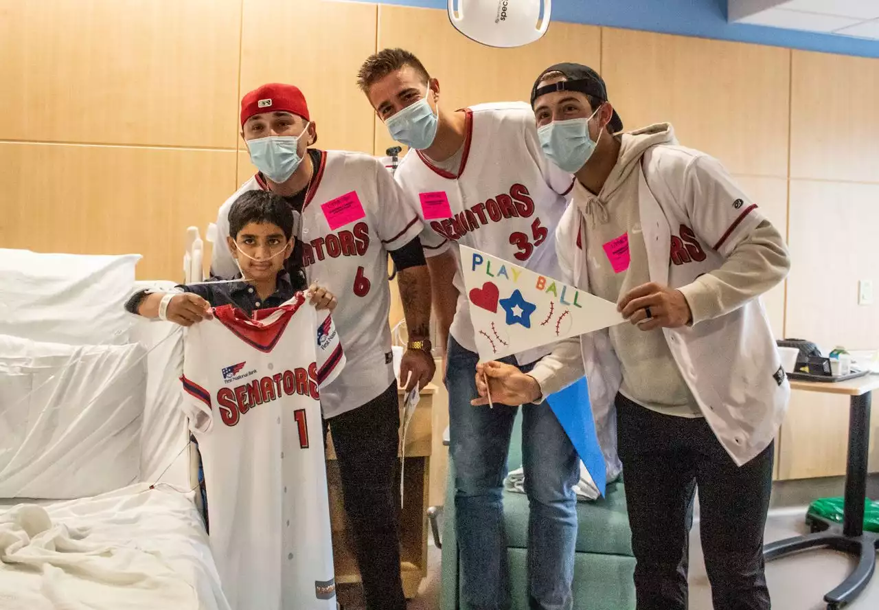 Harrisburg Senators visit recovering youth patients at UPMC Children’s Hospital