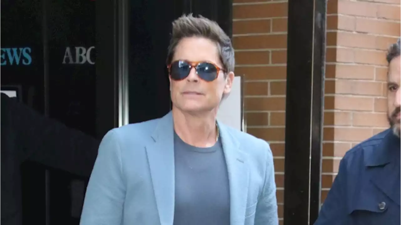 Rob Lowe Wore a Sweet Blue Todd Snyder Seersucker Suit on ‘Good Morning America’