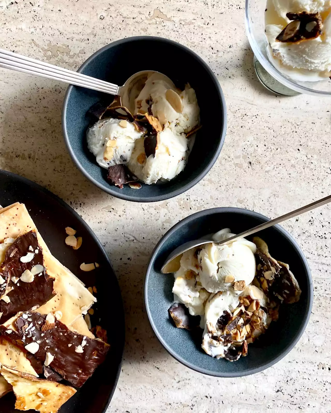 Zabar’s Chocolate Caramel Matzo Ice Cream