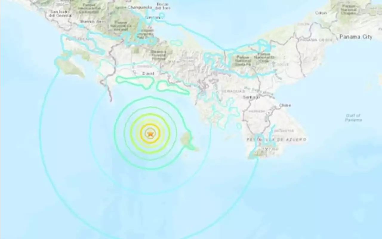 Terremoto di magnitudo 6.3 al largo di Panama