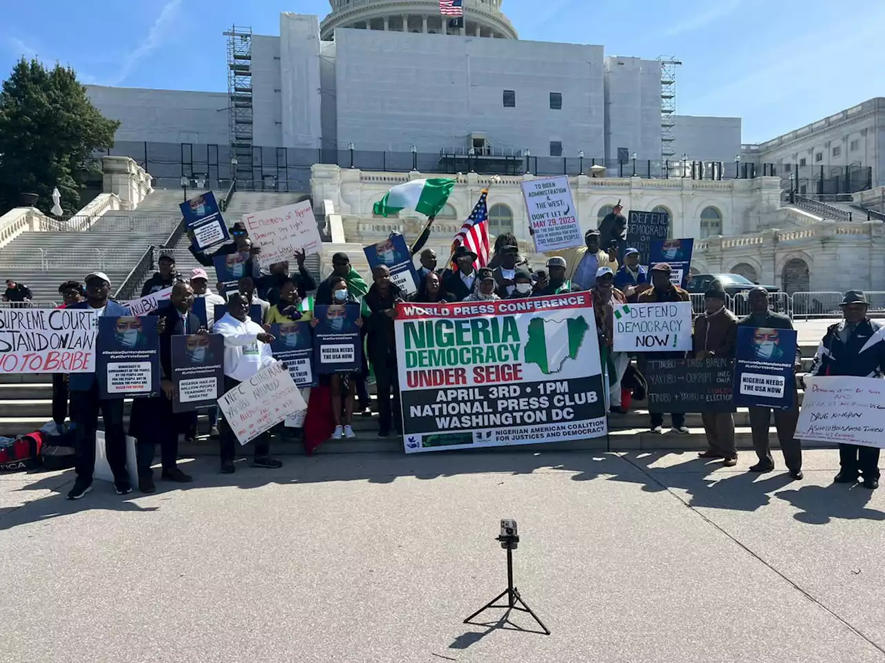 Ensure democracy prevails, anti-Tinubu protesters tell US government | TheCable