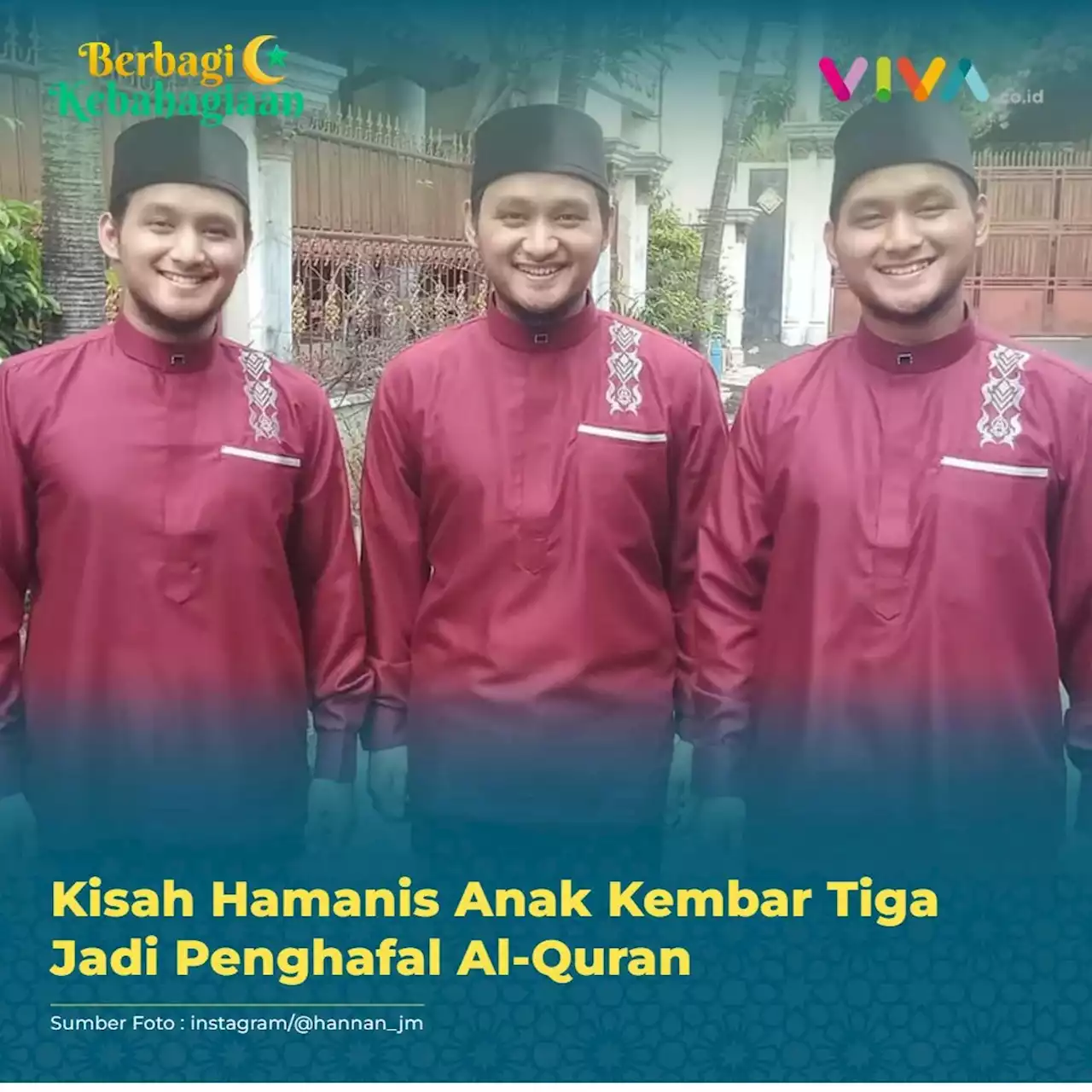 Kisah Hamanis Anak Kembar Tiga Jadi Penghafal Al-Quran